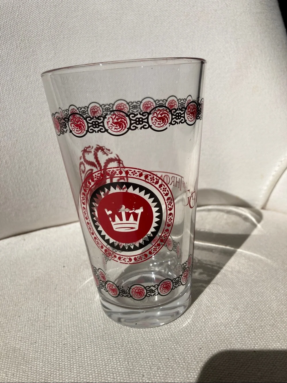 GAME OF THRONES House Targaryen Stemless Pint Glass – 16 oz – Officially License